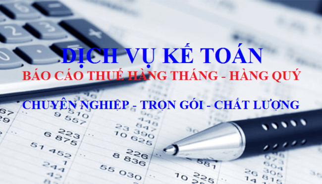 dịch vụ báo cáo thuế theo tháng/quý