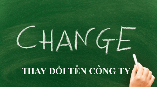 thay đổi tên công ty